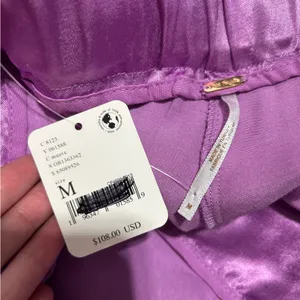 Free People Good Days Satin Trousers Purple Medium Festival Party Going Out thumbnail 8