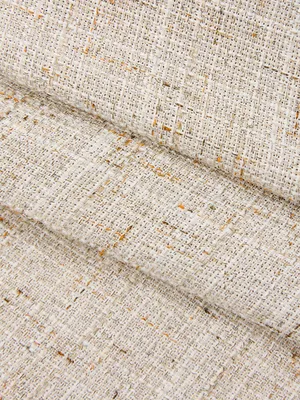 Commense tweed apricot shorts high rise beige neutral textured thumbnail 5