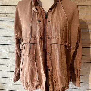 Lucky Brand Zipper Utility Jacket In Rose thumbnail 2