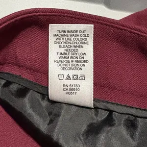 Maurices Maroon Plus Size Bengaline High Rise Slim Straight Dress Pants thumbnail 7