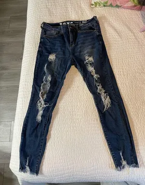 SONG High Rise Ripped Skinny Jeans thumbnail 1