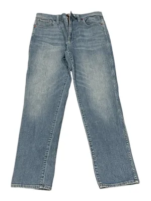 Madewell Tall Stovepipe Straight High Rise Stretchy Euclid Blue Denim Jeans 30T thumbnail 4
