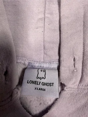 Lonely Ghost Lavender Pullover text me when you get home Hoodie XL thumbnail 4