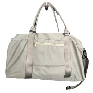 Weekender Travel Bag Duffel Carry On Luggage Trolley Sleeve Wet Dry Gray Green thumbnail 6