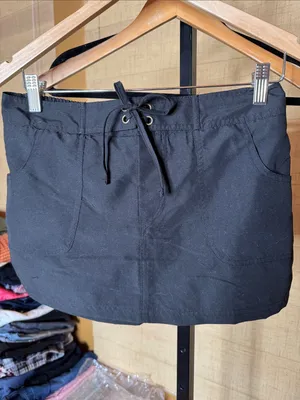NWT Kona Sol Black Quick Dry Swim Skort Cover-Up Size Small 4-6 Pockets thumbnail 3