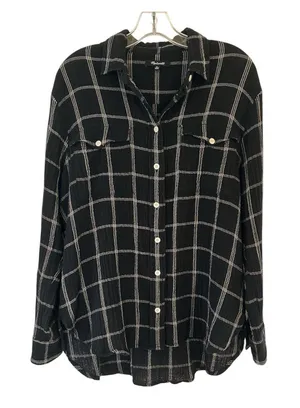 Madewell flap pocket light spun gauze shirt sz M thumbnail 1
