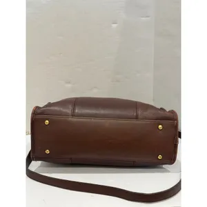Vintage Coach Large Shopper Laptop Bag Mahogany Brown Leather 9995 USA Top Zip thumbnail 3