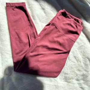 Yogalicious Luxe High Waist Leggings L Mauve Buttery Soft thumbnail 2