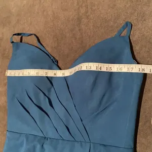 Women’s V-Neck Long Chiffon Party Prom Evening Dress Green/Blue in Color Medium thumbnail 8