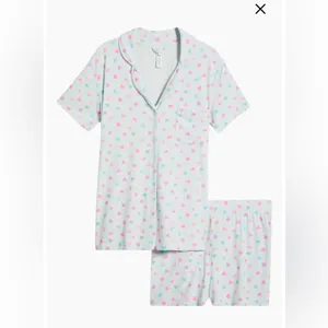 SKIMS Soft Lounge Short Sleep Set – XS – Cloud Candy Heart Print‎ – NWOT thumbnail 5