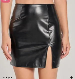 Black Leather Mini Skirt thumbnail 2