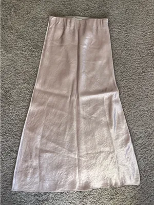 Aritzia babaton baby pink satin slip skirt thumbnail 2