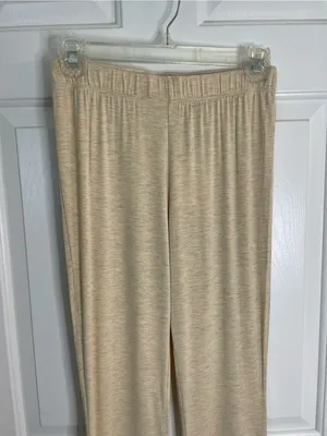 Three Bird Nest Oatmeal Wide Leg Pants Elastic Waist Size Small new lounge chic thumbnail 4