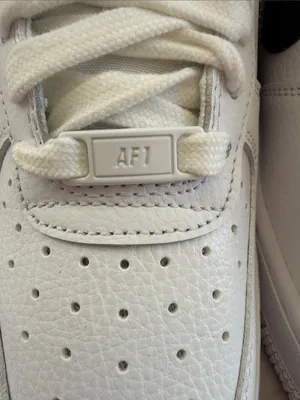 Nike Women’s Air Force 1 ‘07 - White/Black - White-White thumbnail 4
