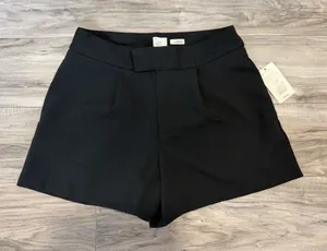 A New Day Women’s Shorts 8 Black Stretch High Rise Dress Shorts NWT thumbnail 1