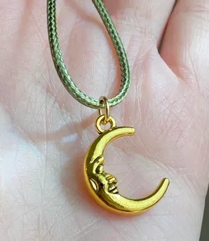Handmade moon boho necklace🌛 thumbnail 2