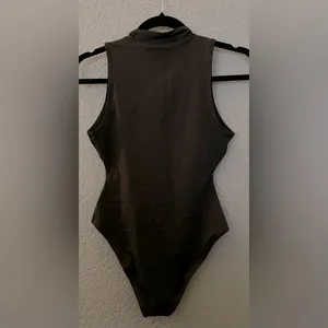 NWT Skims Zip up Sleeveless One Piece Swimsuit Black Onyx Size S thumbnail 6