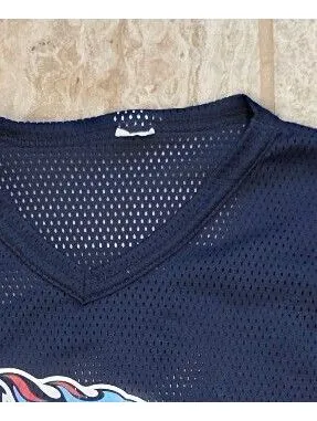 Womens Youth Tennessee Titans jersey mesh shirt Y XL Navy Blue Game Day Size XS thumbnail 6