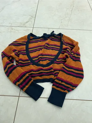 Anthropologie Multicolor Striped Knit Set Size XXS thumbnail 6