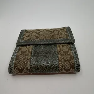 Coach Signature C Blue Leather Bifold Wallet thumbnail 3