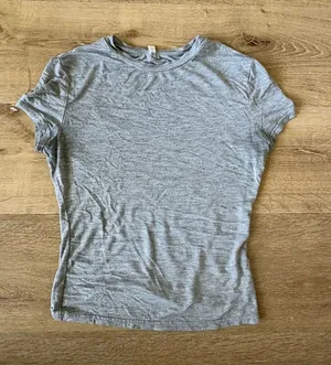 Heather Light Grey Short Sleeve Top thumbnail 1