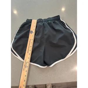 Nike Women's Running Shorts DRI-FIT Gray Athletic Gym White Trim size xs‎ thumbnail 5