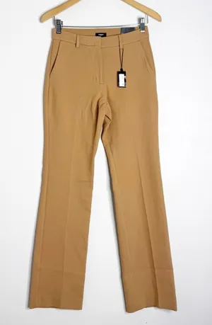 Express Editor Mid Rise Bootcut Trouser Pants Size 2 Wheat NWT thumbnail 1