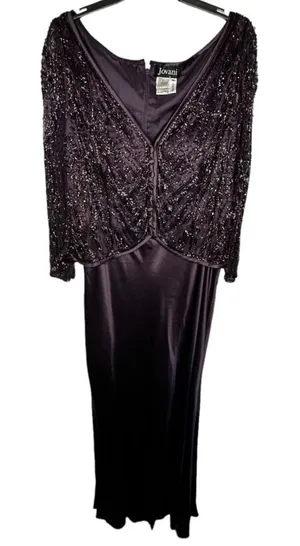 Jovani Silk Beaded Dress‎ thumbnail 1