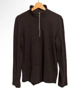Classic Activewear 1/4 Zip Pullover Black Medium thumbnail 1