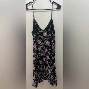 Lulu's Black Floral Midi Dress thumbnail 7