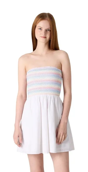 Abercrombie & Fitch For The Trevor Project Pride Strapless Midi Dress Size S thumbnail 1