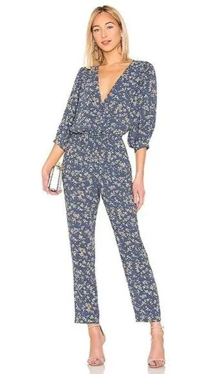 NWT 1.State Retro Bloom Wrap Jumpsuit thumbnail 1
