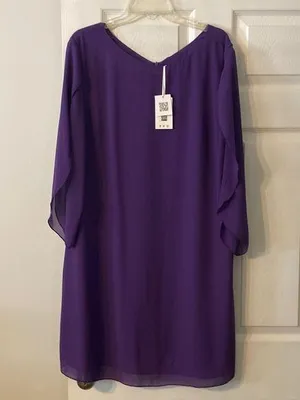 Grace Karin Women’s Dress size XXL long 37” bust 42/44” beautiful purple color thumbnail 1