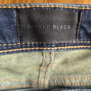 BKE Buckle Black No. 53 Straight Jeans Womens Size 29x32 Candiani Denim Italy thumbnail 5