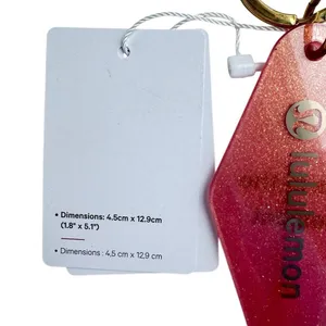 Lululemon Diamond-Shaped Hotel Keychain Dahlia Mauve / Gold thumbnail 10
