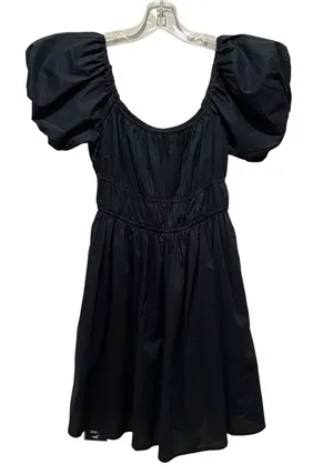 Hollister Puff Sleeve Fit & Flare Mini Dress Black Women’s Size Small thumbnail 1