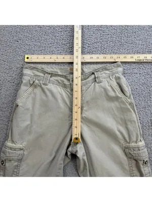 Carhartt Relaxed Fit Cargo Pants Womens 4 Regular Tan Workwear Utility Hiking thumbnail 3