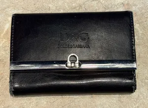 Dolce & Gabbana Wallet Black Faux/Leather Wallet Repair Project As Is thumbnail 1