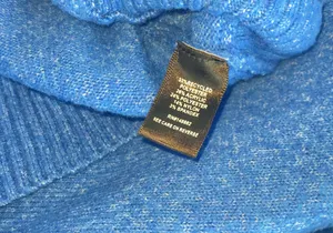 Torrid Blue Vegan Cashmere Pullover V-Neck Surplice Sweater thumbnail 8