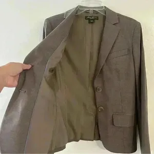 Eddie Bauer Blazer Wool‎ Blend Womens Size 2 Brown Casual Formal Timeless thumbnail 9
