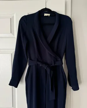 Heaven Long Sleeve Navy Jumpsuit, Size 34/US 2 thumbnail 6