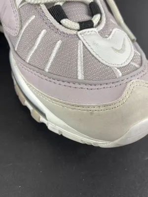 Nike Air Max 98 Summit White Violet Ash Gray Sneakers Size 7.5 thumbnail 7