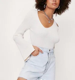 Nasty Gal knitted top thumbnail 2