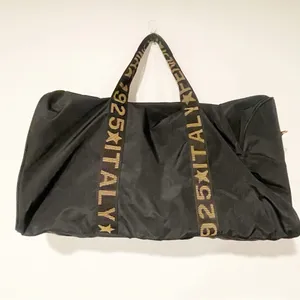 FENDI BLACK NYLON LEATHER 2 WAY‎ TRAVEL Duffle HAND BAG/1A4261 thumbnail 8