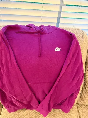Nike Sportswear Club Fleece Pullover Hoodie Purple thumbnail 2