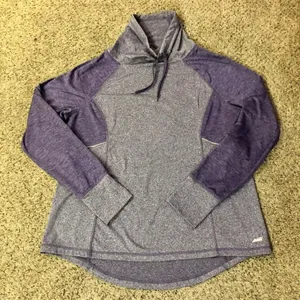 Avia Funnel Neck Activewear Shirt Womens XL Used Purple thumbnail 5