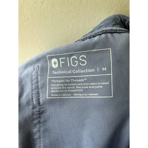 FIGS Sz M Jogger Scrubs Pants Pull On 6 Pockets Ribbed Anti-Wrinkle thumbnail 2