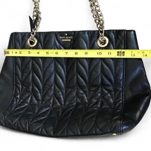 Kate Spade Briar Lane Quilted Purse, Size OS - Black/Gold thumbnail 13