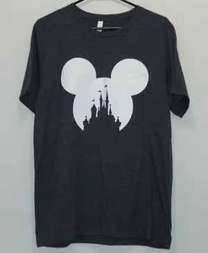 Disney Mickey Mouse Castle T-Shirt Size Large thumbnail 1