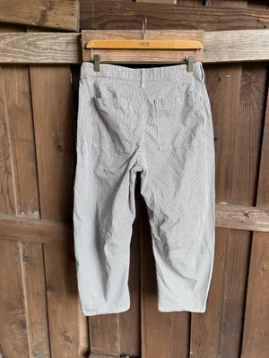 GAP Black and White Striped Barrel Jeans thumbnail 4